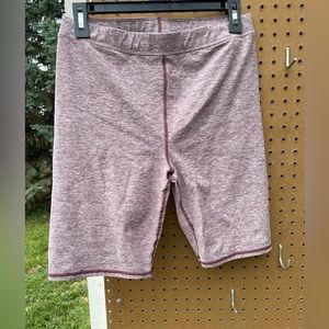 Alo soft mauve pink biker shorts size large